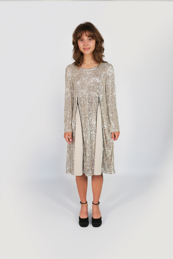 Kleid St.Tropez lang Tanja - Pailletten mit Dress Müller by Simple