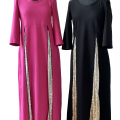 Simple Dress, St. Tropez mit Pailletten, mit Taschen, festliches Kleid, Kleid Hochzeitsgast, schwarzes Kleid, Pinkes Kleid